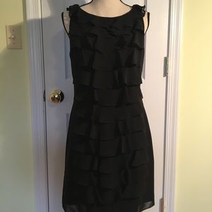 Adrianna Papell Black Flirty Cocktail Dress